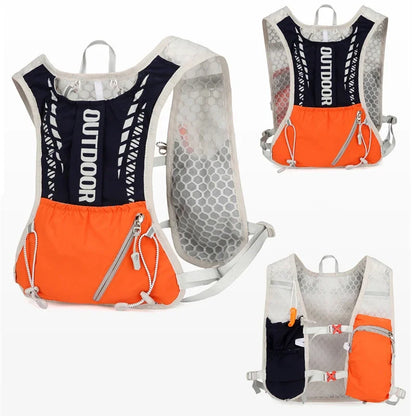 Reflective Running and Cycling Hydration Vest Backpack