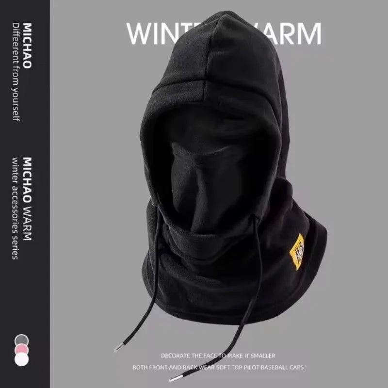 Unisex 3 in 1 Windproof Balaclava Hat with Neck Warmer