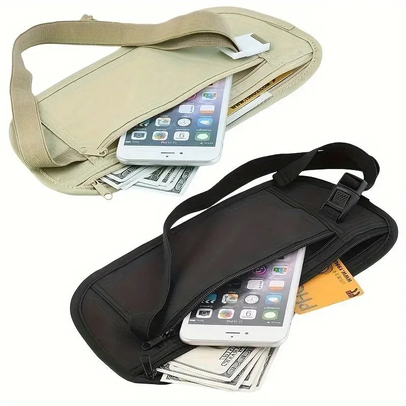 Invisible Running Waist Pack and Travel Money Belt