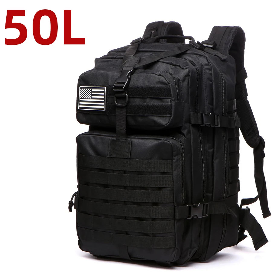 25L or 50L Waterproof Tactical Hiking Backpack