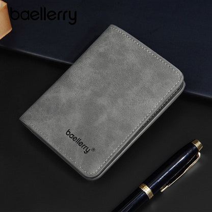Baellerry Men's PU Leather Minimalist Money Clip Wallet