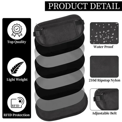 Invisible Running Waist Pack and Travel Money Belt