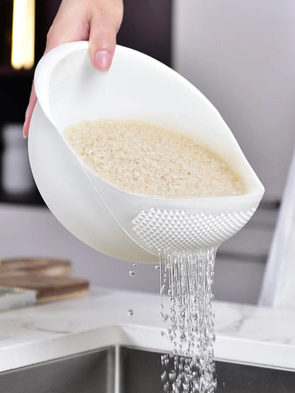 Kitchen Colander Drain Basket with Handle for Rice, Fruit & Vegetables