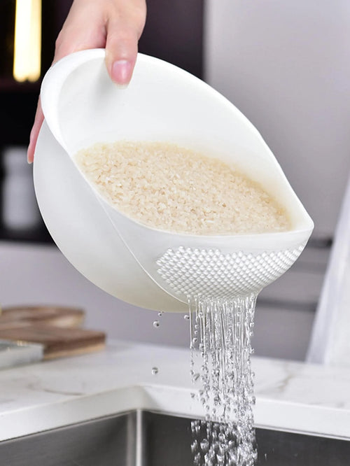 Kitchen Colander Drain Basket with Handle for Rice, Fruit & Vegetables