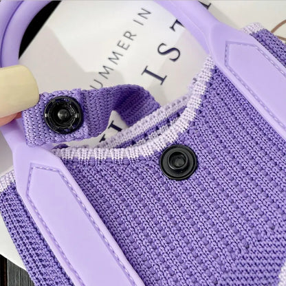 Knitted Mini Love Shoulder Bag for Women Phone Crossbody Bag
