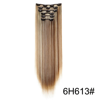 WIGSIN Women's 6 Piece Long Straight Clip In Hair Extensions