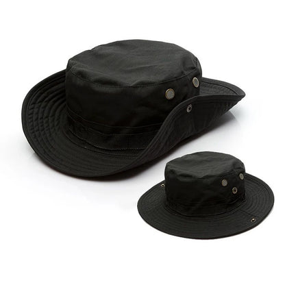 2 Piece Men's Wide Brim Boonie Hat and Balaclava Set