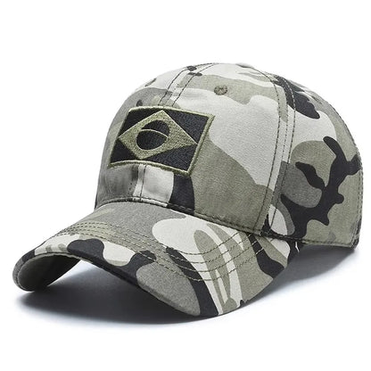 Brazil Flag Men's Sun Protection Sports Baseball Cap