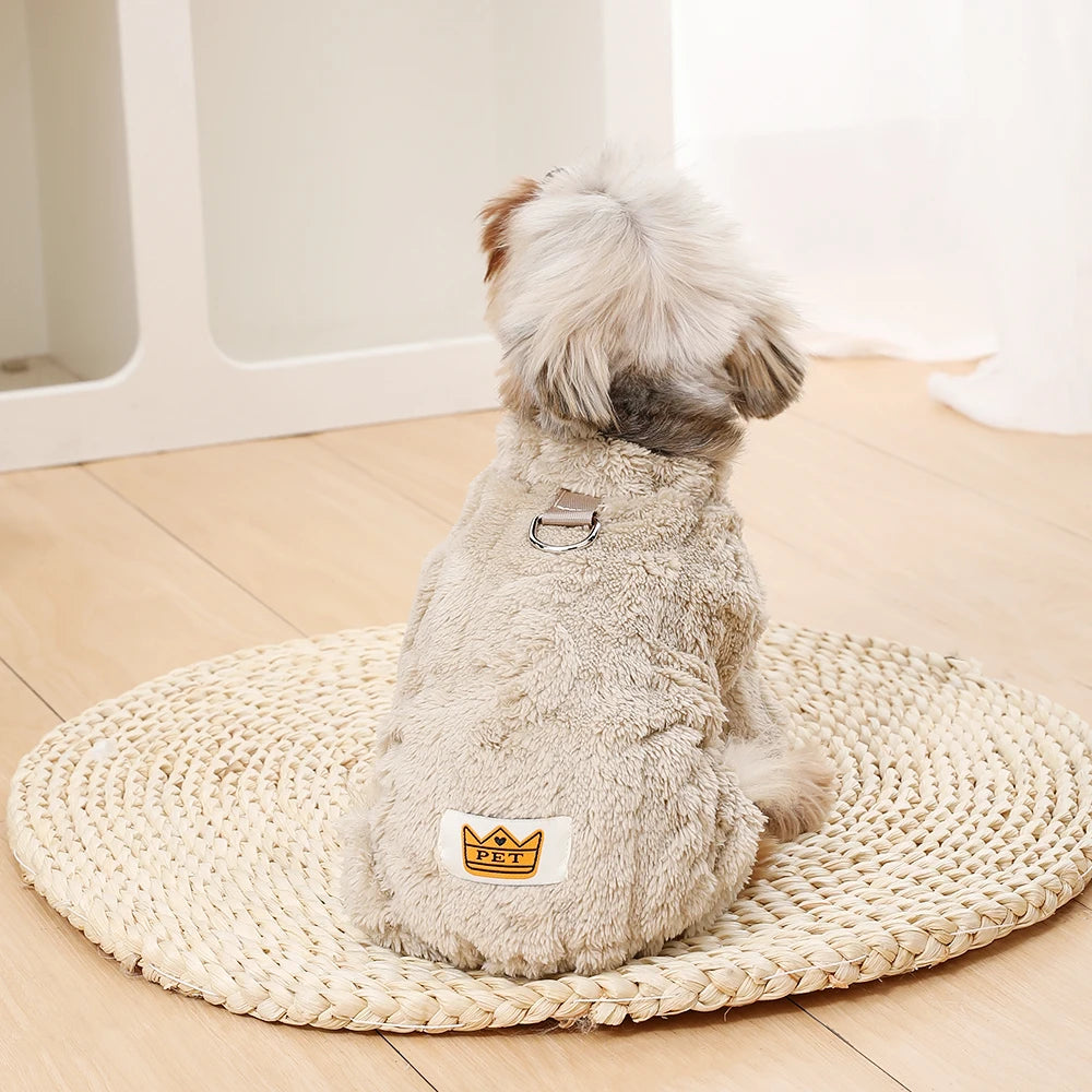 Soft Fleece Jumpsuit for Small & Medium Dogs & Cats Winter Pet Clothes