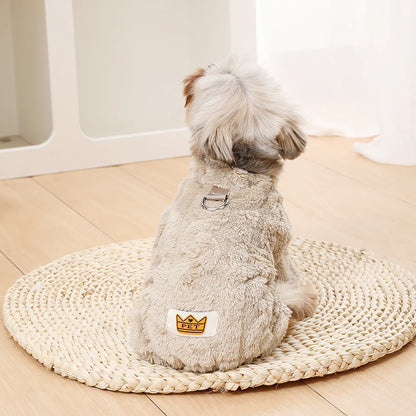 Soft Fleece Jumpsuit for Small & Medium Dogs & Cats Winter Pet Clothes