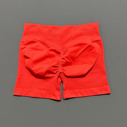 Women Fitness Workout Shorts Yoga High Waist Lift Butt Fitness Shorts Gym Running Sportswear Women Push Up Gym Leggings