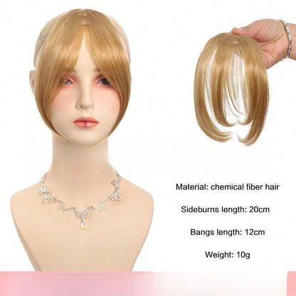 Women's Clip In Natural Middle Part Bangs Hair Extension