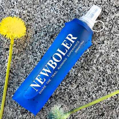 NEWBOLER 250ml or 500ml Collapsible Soft Flask Water Bottle