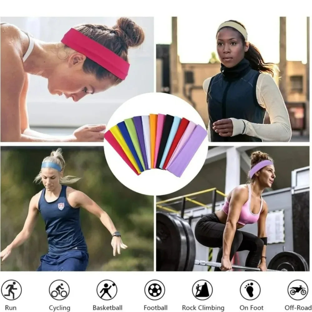 Women's Knitted Sports Headband for Running and Yoga