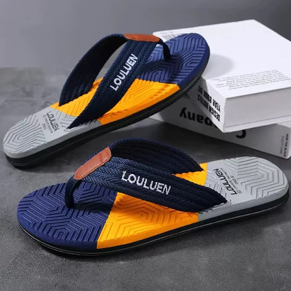 Men’s Breathable Summer Beach Flip Flops Casual Outdoor Slippers