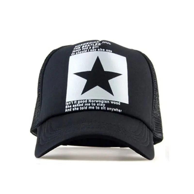 Unisex Breathable Mesh Snapback Baseball Cap