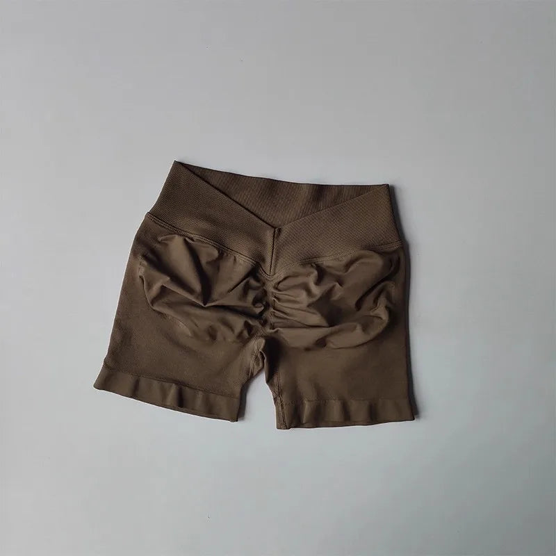 Women's High Waist V Shape Butt Lift Yoga Shorts