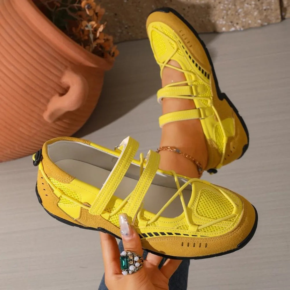 Women's Breathable Non Slip Mary Jane Sneakers
