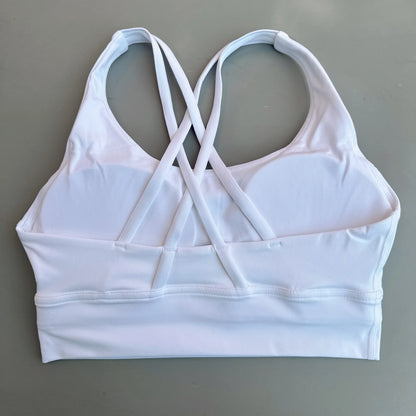 Women's Cross Back Padded High Support Sports Bra