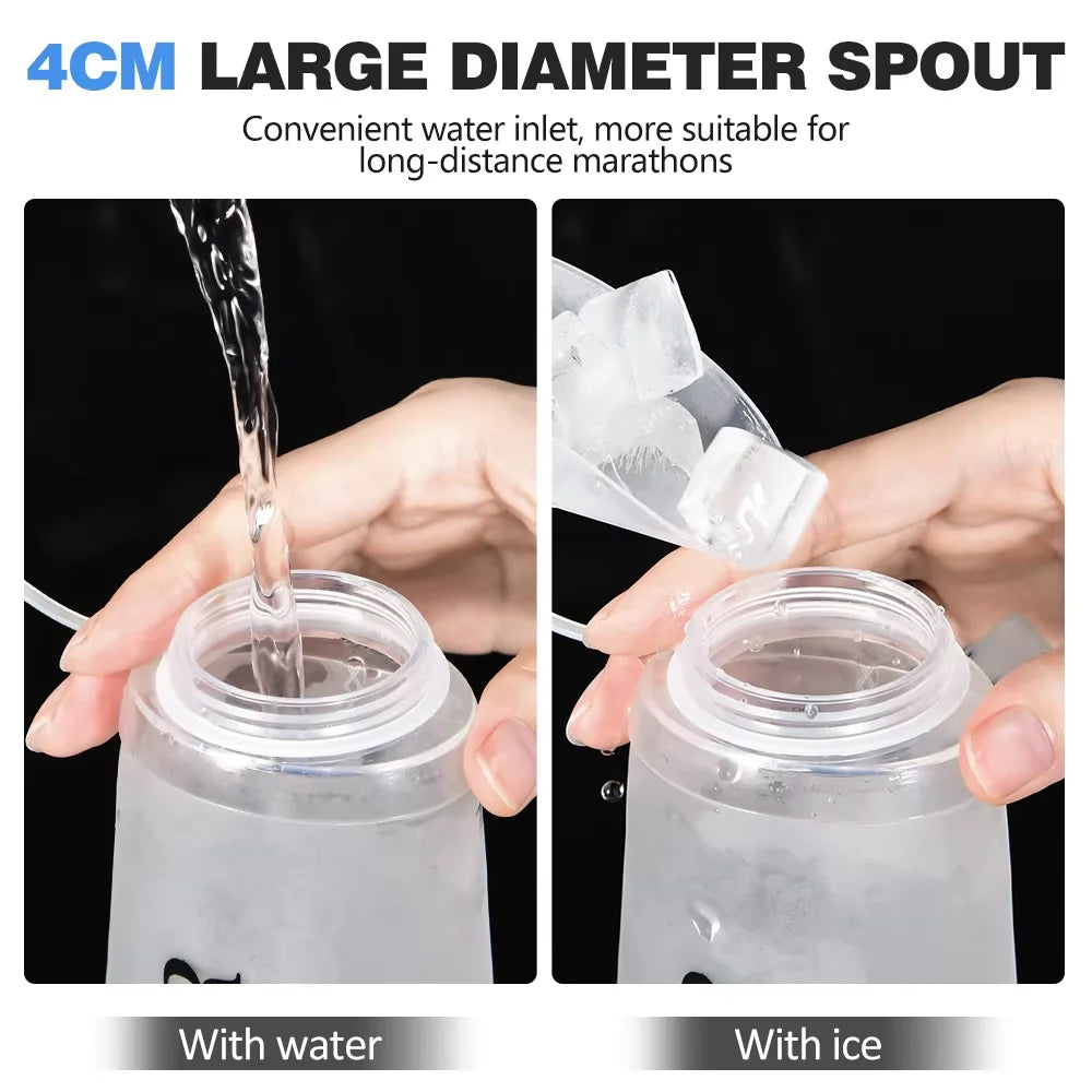 NEWBOLER TPU Collapsible Soft Flask Sports Water Bottle