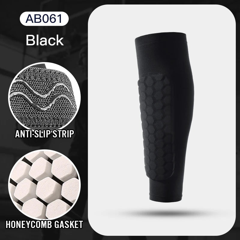 Foam Padded Compression Shin Guard Sleeve