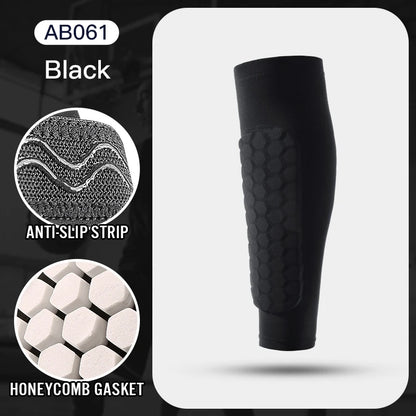 Foam Padded Compression Shin Guard Sleeve