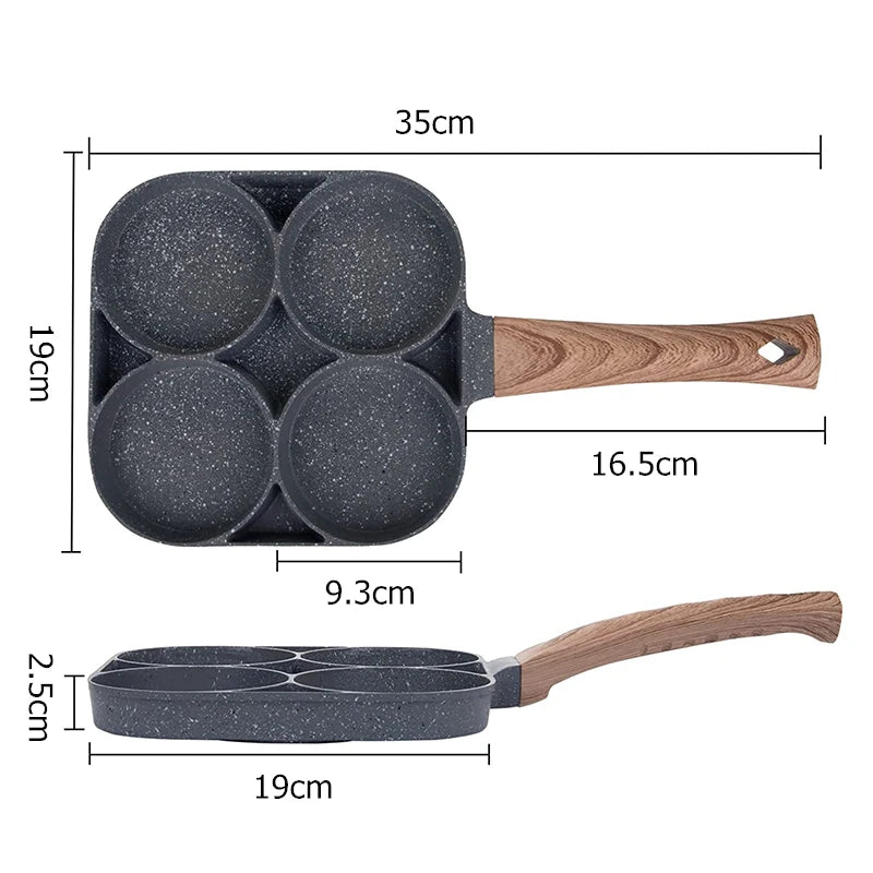 4 Cup Nonstick Omelet and Egg Frying Pan JT888