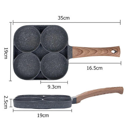 4 Cup Nonstick Omelet and Egg Frying Pan JT888