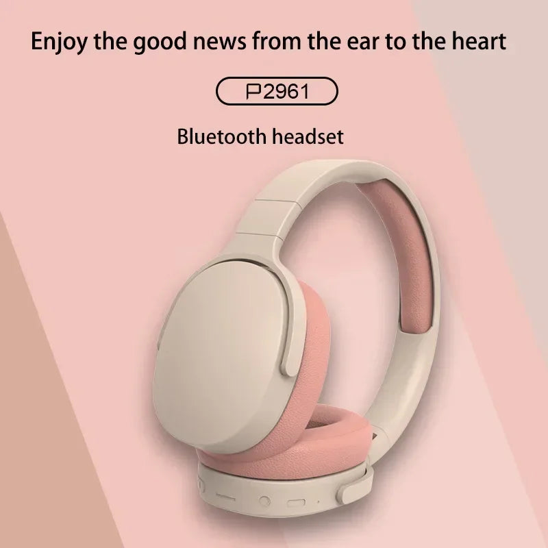 Bluetooth 5.3 Over Ear Wireless Headphones with Microphone