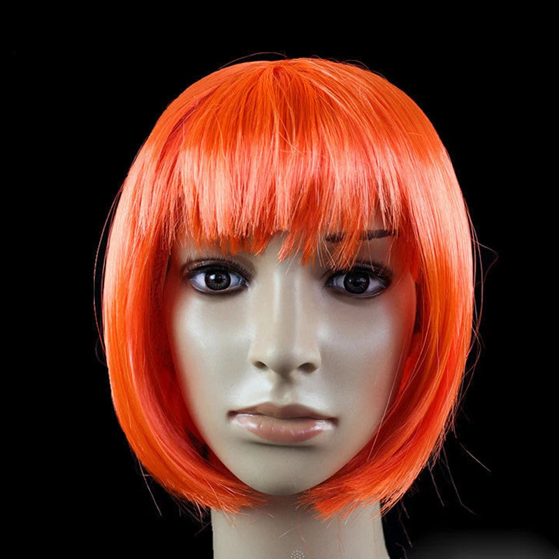 Short Bob Synthetic Cosplay Wig for Women