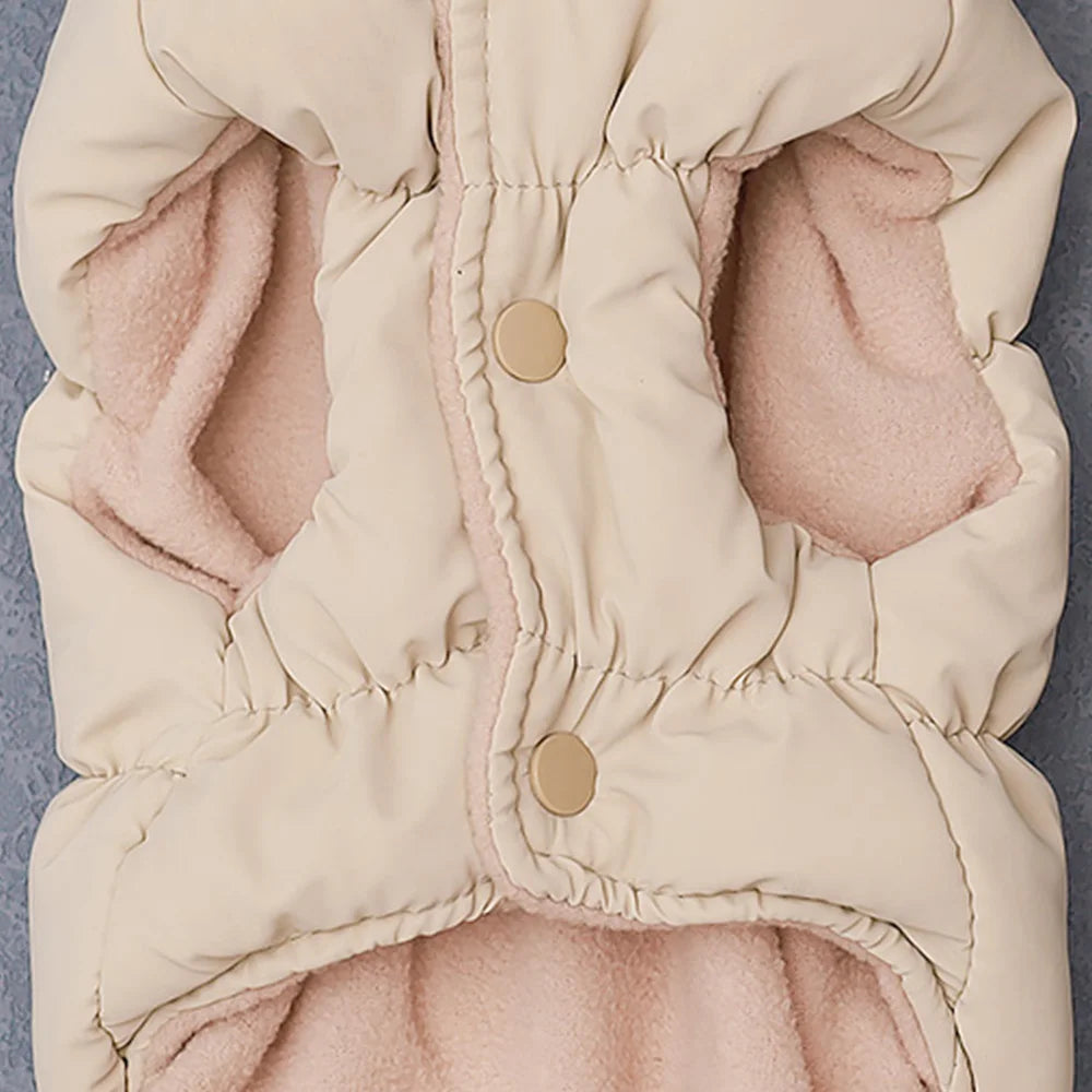 Warm Padded Winter Coat for Small & Medium Dogs & Cats