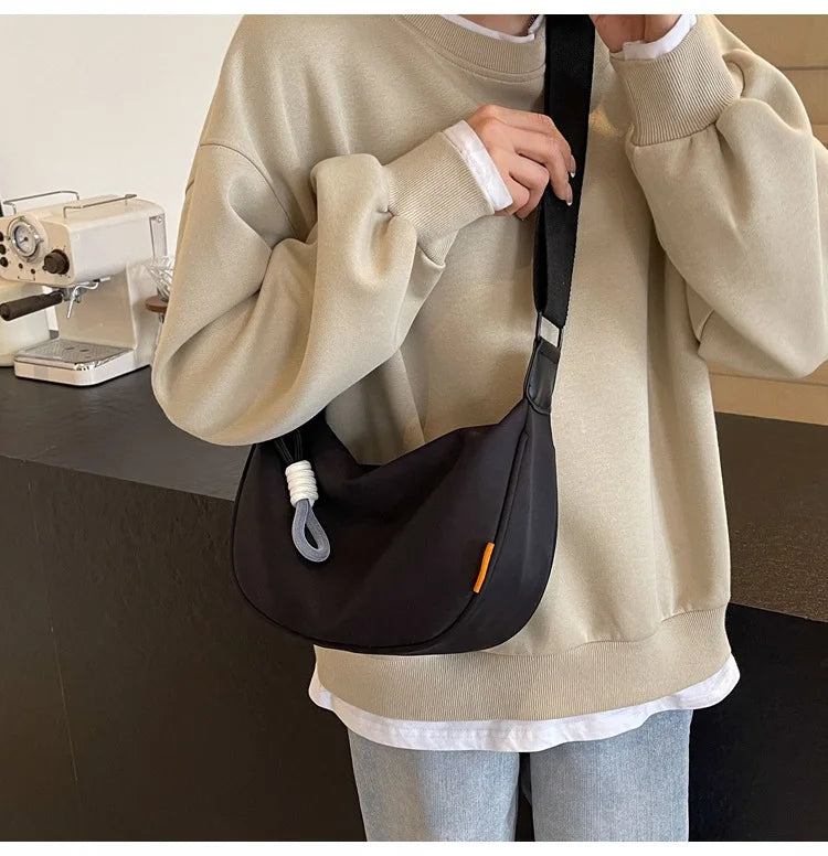 2026 Women’s Wide Strap Dumpling Crossbody Shoulder Bag
