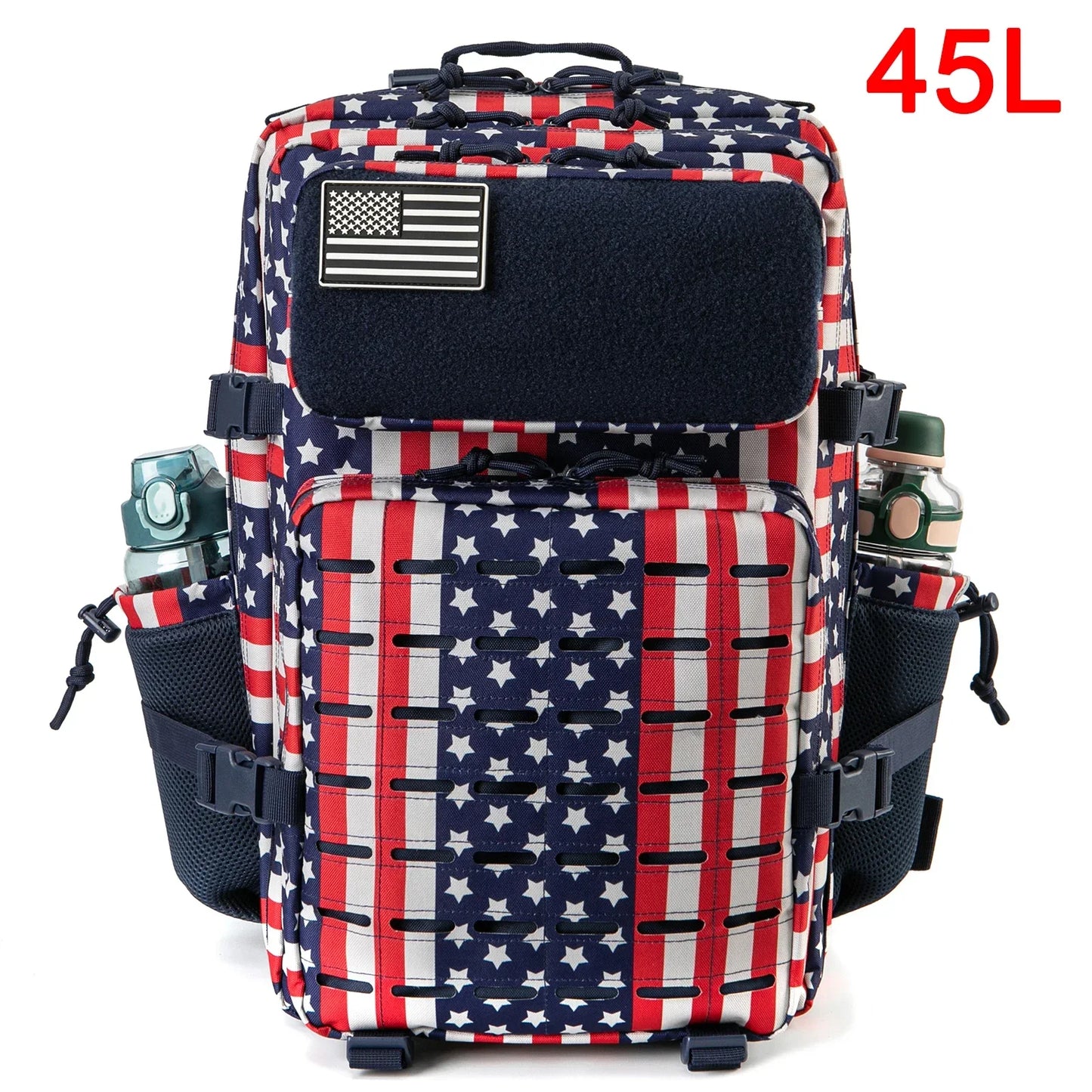 25L or 45L Tactical Hiking Backpack with Bottle Holder