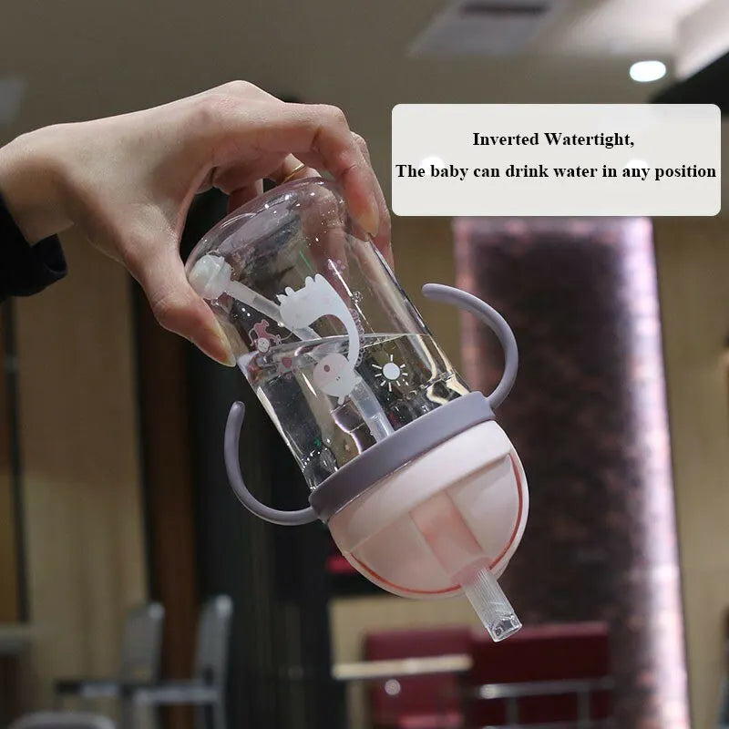 350ml Leak Proof Kids Sippy Cup with Gravity Ball Straw