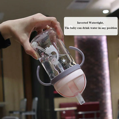 350ml Leak Proof Kids Sippy Cup with Gravity Ball Straw