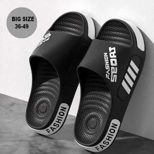 Big Size 48–49 Open Toe Summer Slippers for Men & Women