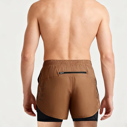 Men's Quick Dry 2 in 1 Running Shorts