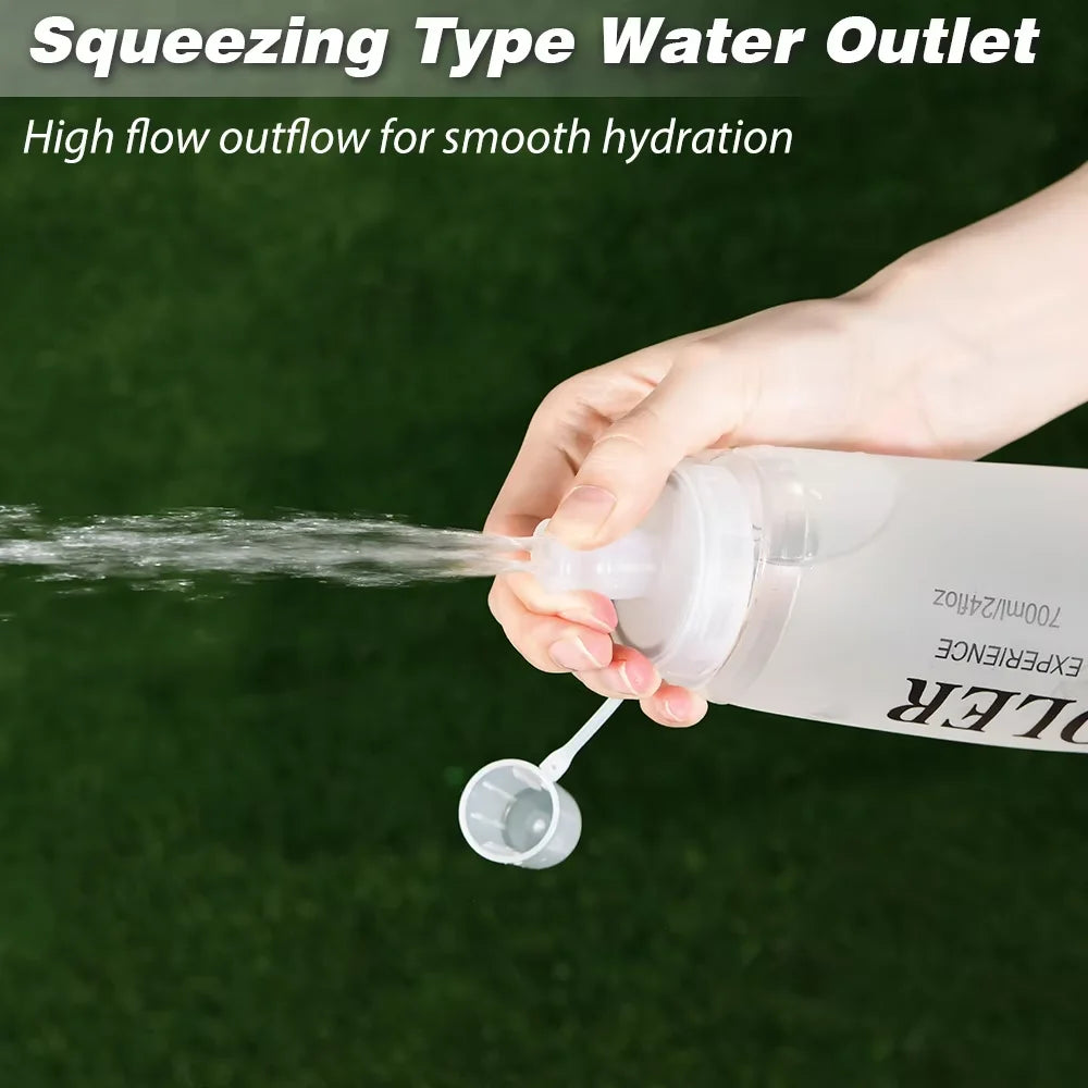 NEWBOLER TPU Collapsible Soft Flask Sports Water Bottle