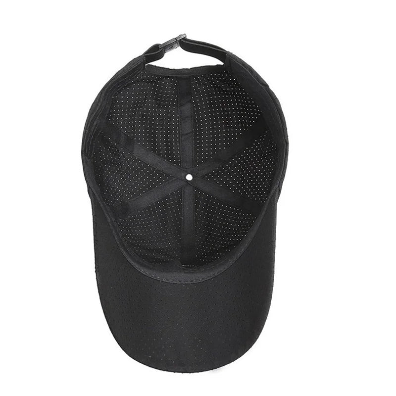 Breathable Mesh Solid Color Baseball Cap for Men & Women
