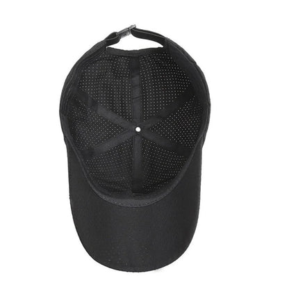 Breathable Mesh Solid Color Baseball Cap for Men & Women