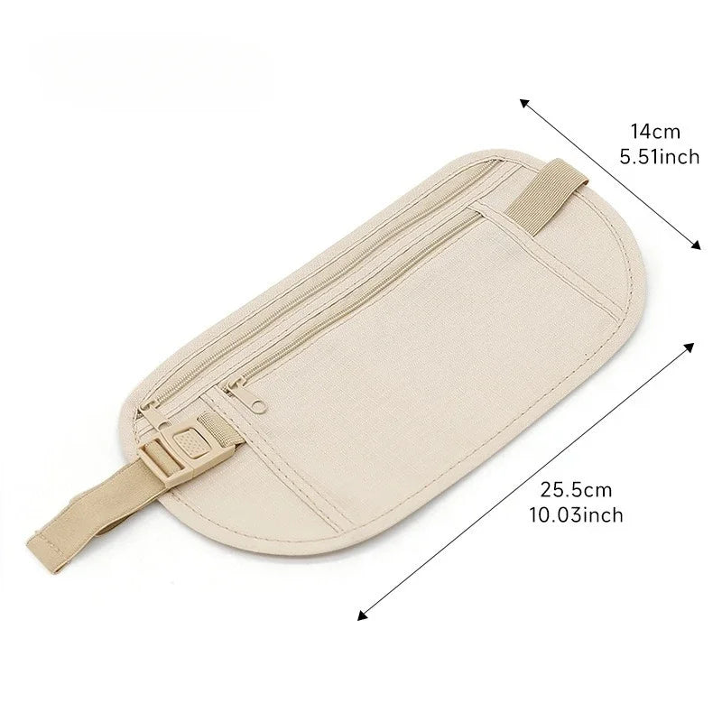 Invisible Running Waist Pack and Travel Money Belt
