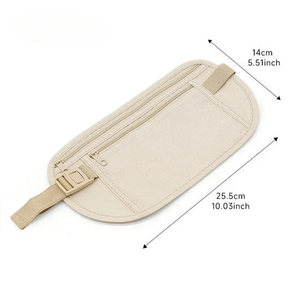 Invisible Running Waist Pack and Travel Money Belt