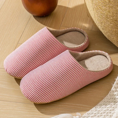 Soft Fur Unisex Home Slippers Warm Non Slip Indoor Shoes