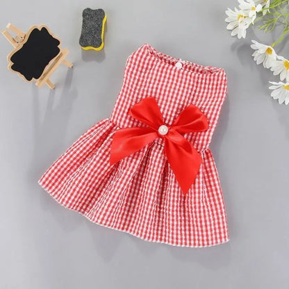 Cute Flower Princess Dress for Small Dogs & Cats Summer Pet Clothing