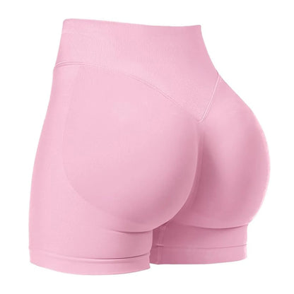 Women's Low Waist Seamless Stretch Yoga Shorts