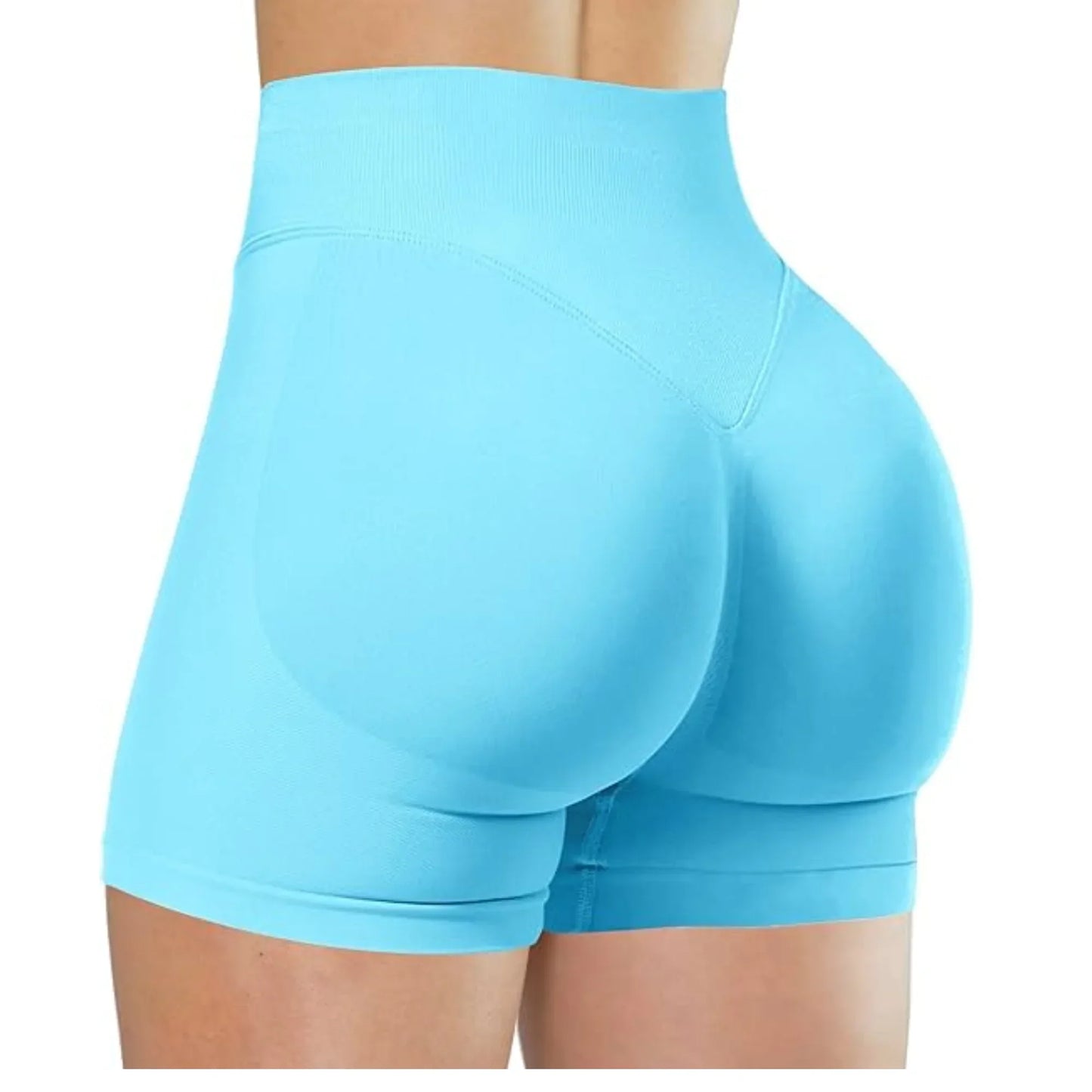 Women's High Waist Elastic Yoga Shorts