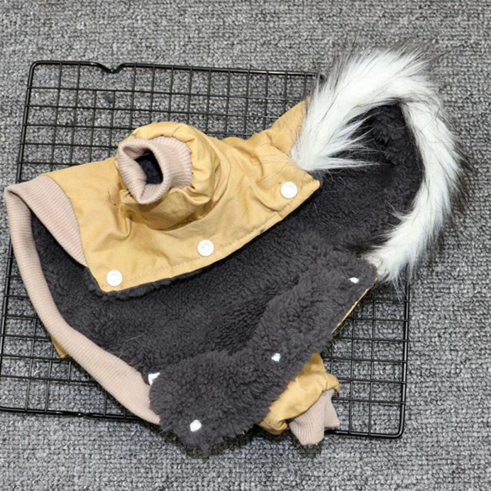 Thick Warm Winter Hoodie Coat for Small & Medium Dogs