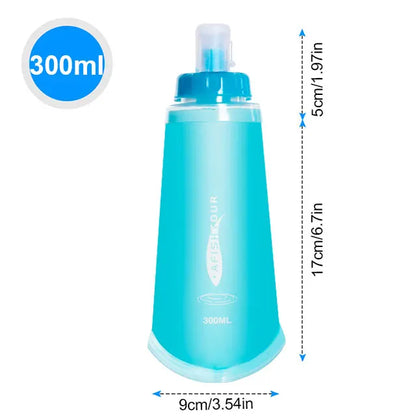 150ml to 750ml Collapsible Silicone Sports Water Bottle