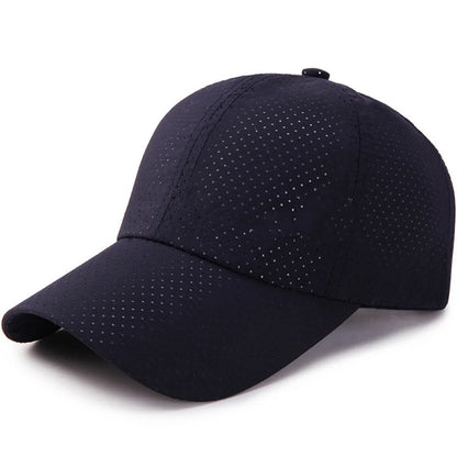 Breathable Mesh Solid Color Baseball Cap for Men & Women