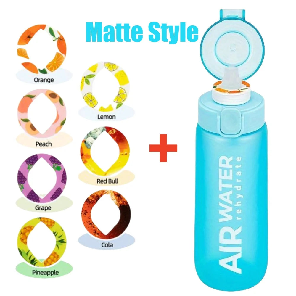 750ml Sports Water Bottle with 7 Fruit Flavor Pods